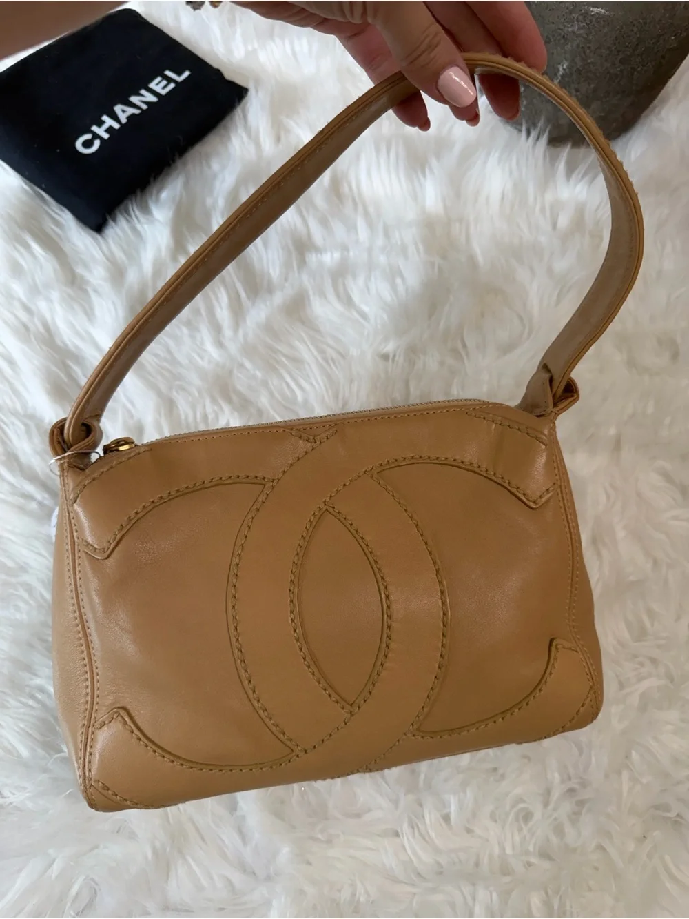 CHANEL elegant tan